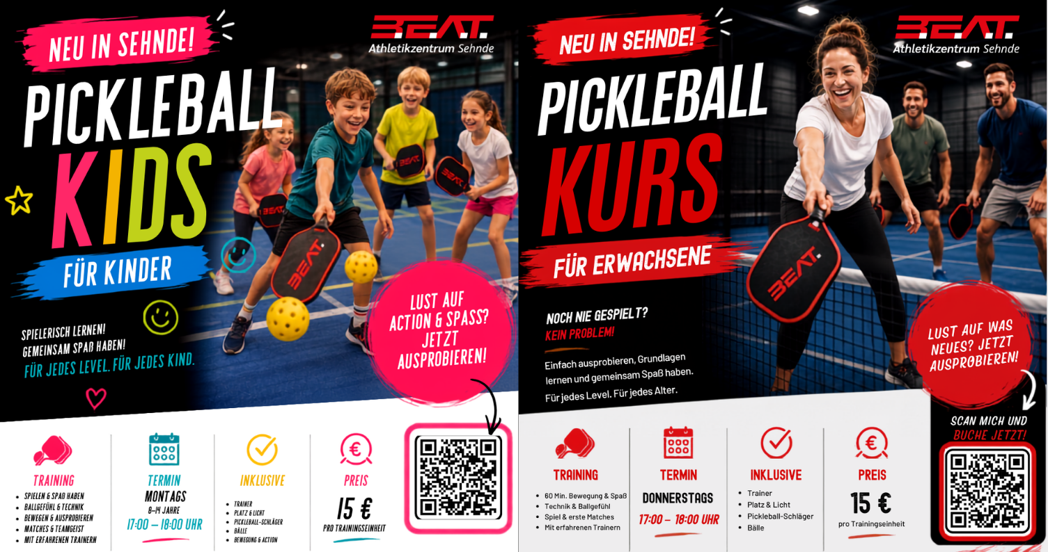Pickleball Kurse in Sehnde | Für Kinder & Erwachsene | B.E.A.T.