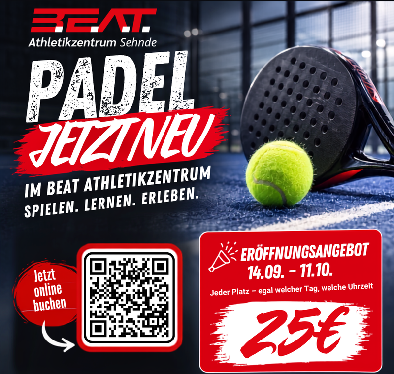Padel neu ab September 2026 in Sehnde