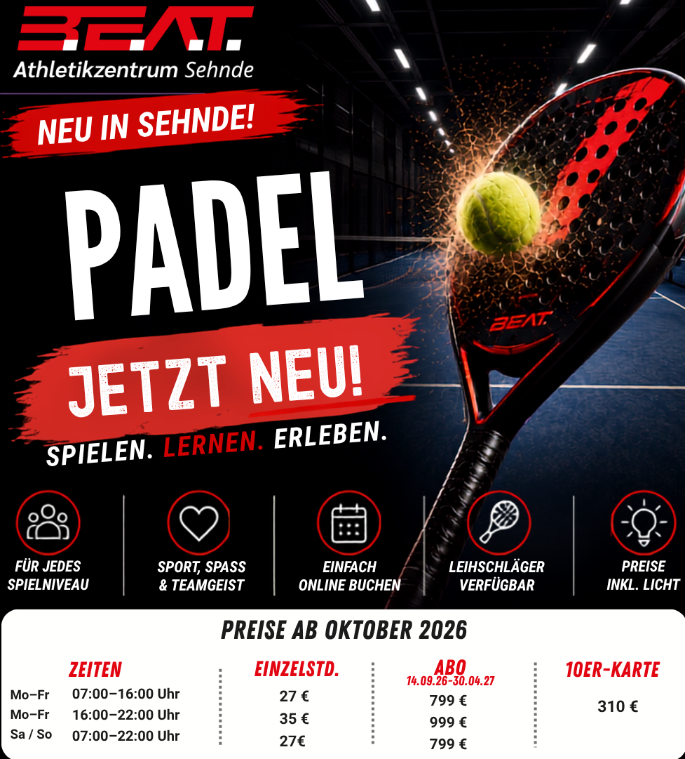 Padel bei B.E.A.T. in Sehnde