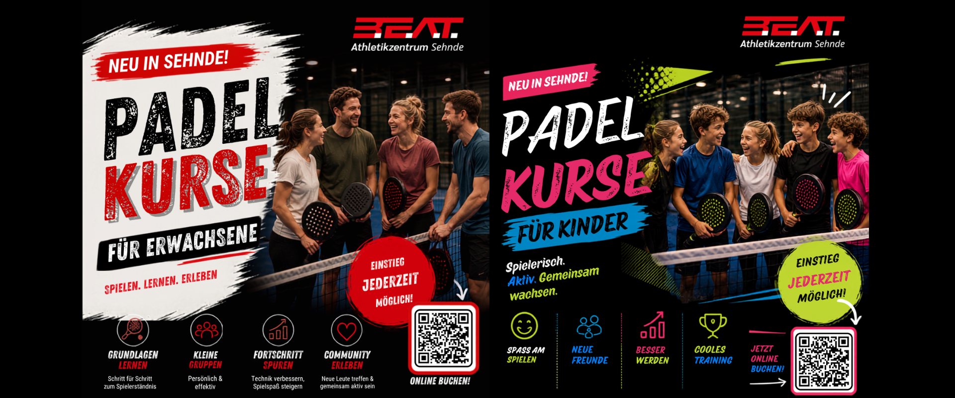 Padel Kurse in Sehnde | Kinder & Erwachsene | B.E.A.T.