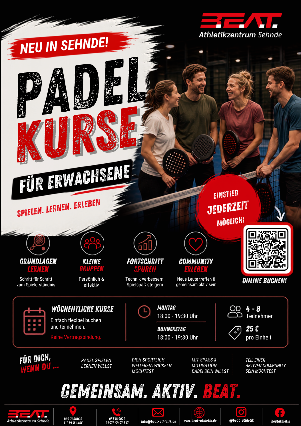 Padelkurs für Erwachsene in Sehnde | B.E.A.T.