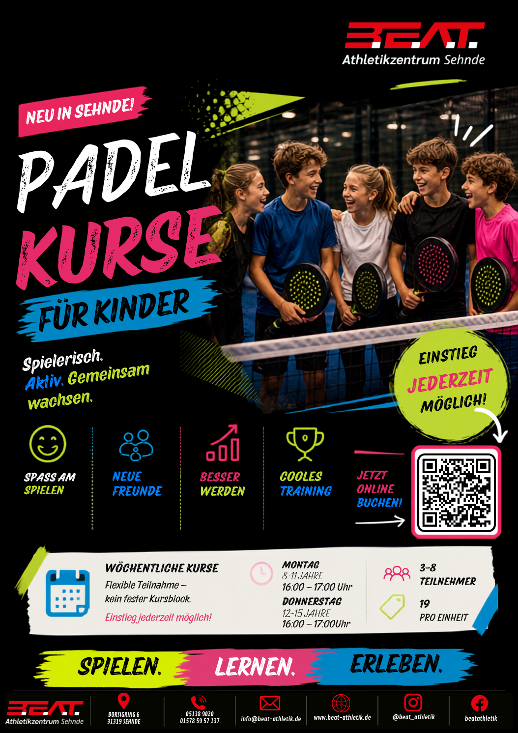 Padelkurs für Kinder in Sehnde | B.E.A.T.