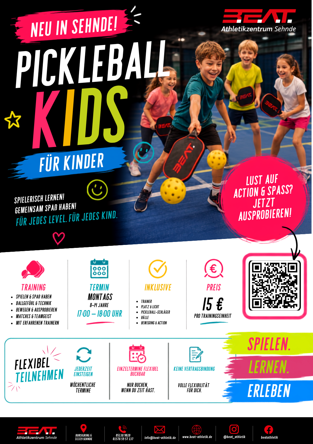 Pickleball Kurse in Sehnde | Kinder | B.E.A.T.